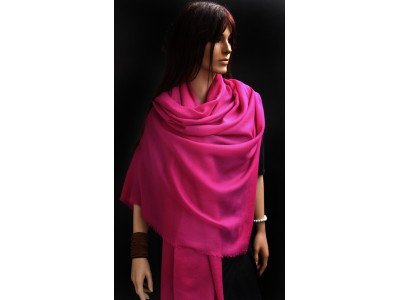 Echte pashmina sjaal of stola XL, violet 