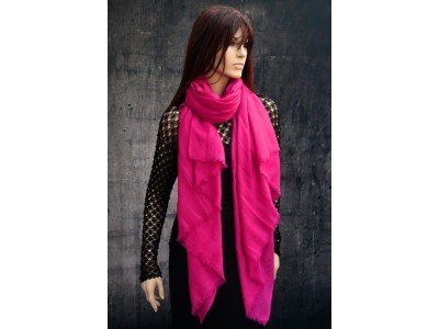 Echte pashmina sjaal of stola XL, violet 