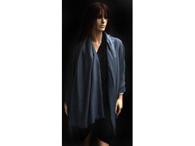 Echte pashmina sjaal of stola XL, donker grijs