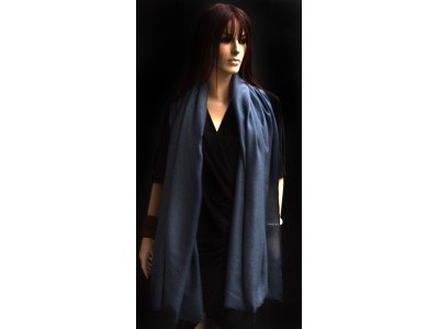 Echte pashmina sjaal of stola XL, donker grijs