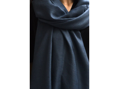 Echte pashmina sjaal of stola XL, donker grijs